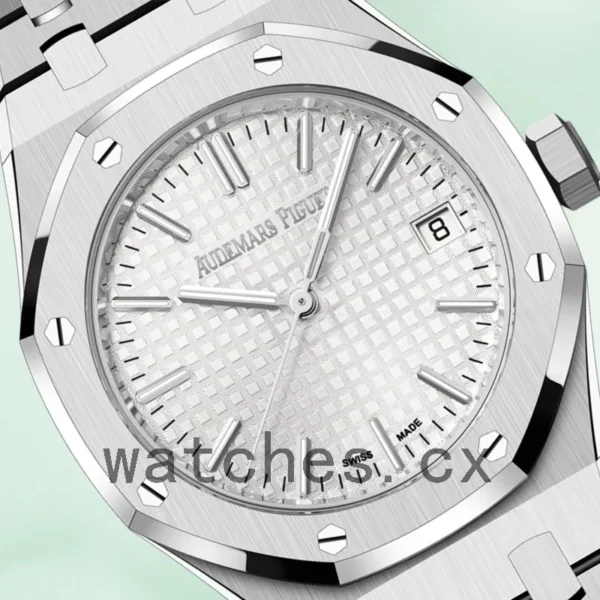 Audemars Piguet Royal Oak 37mm 15550ST.OO.1356ST.01 Men’s White Dial Replica Watches - Image 3