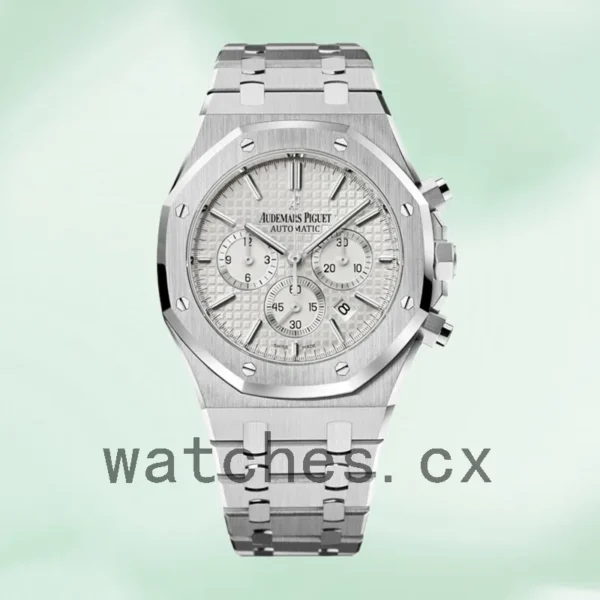 Audemars Piguet Royal Oak 41mm Men’s 26320ST.OO.1220ST.02 Automatic White Dial Replica Watches - Image 2