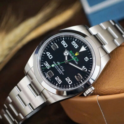 Rolex Air-king m116900-0001 40mm Men’s Silver-tone Black Dial Replica Watches