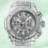 Hublot Big Bang 411.JX.4802.RT.1904 45mm Men’s Transparent Rubber Band Replica Watches