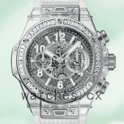 Hublot Big Bang 411.JX.4802.RT.1904 45mm Men’s Transparent Rubber Band Replica Watches