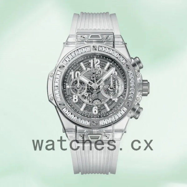 Hublot Big Bang 411.JX.4802.RT.1904 45mm Men’s Transparent Rubber Band Replica Watches - Image 2
