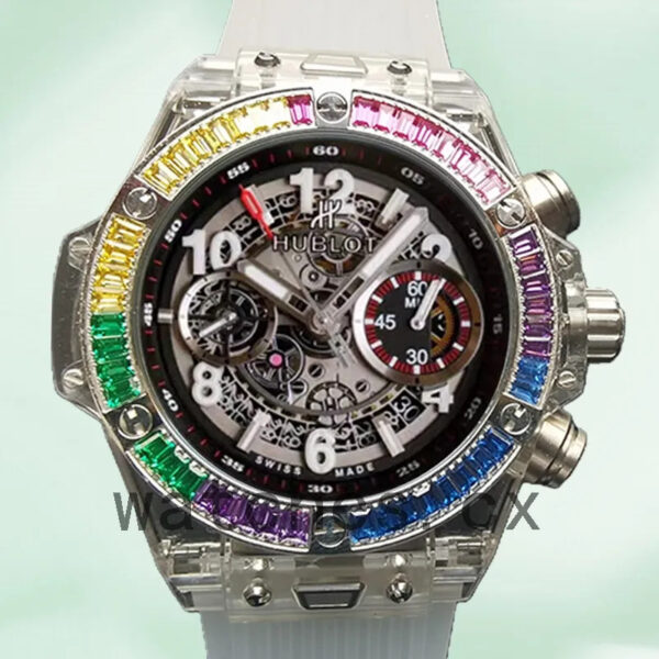 Hublot Big Bang 411.JX.4803.RT.4099 45mm Men Transparent Skeleton Dial Replica Watches
