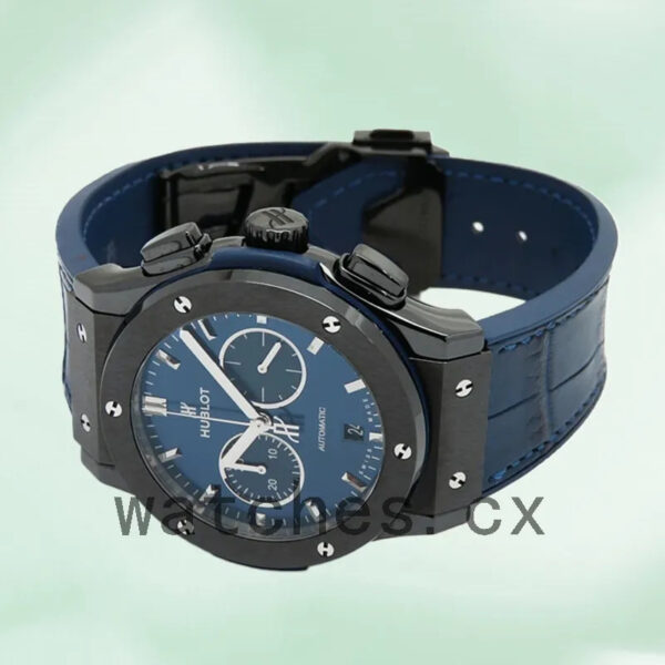 Hublot Classic Fusion Men’s 43mm/45mm 541.CM.7170.LR Automatic Blue Dial Replica Watches - Image 4