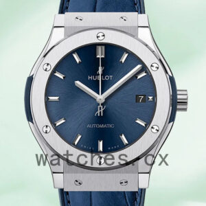 Hublot Classic Fusion Men’s 511.NX.7170.LR/542.NX.7170.LR 43mm/42mm/45mm Silver-tone Blue Dial Replica Watches