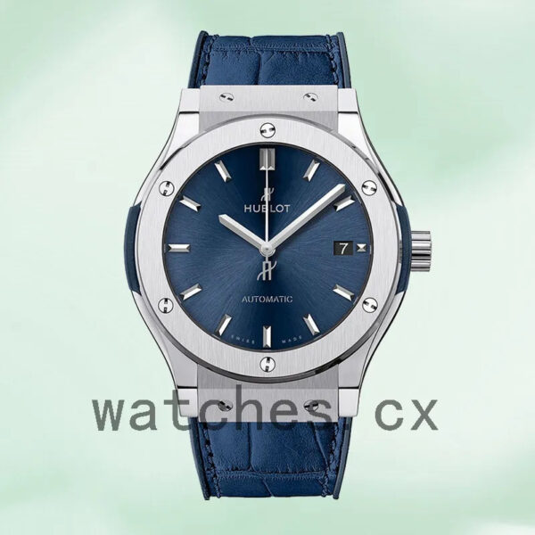 Hublot Classic Fusion Men’s 511.NX.7170.LR/542.NX.7170.LR 43mm/42mm/45mm Silver-tone Blue Dial Replica Watches - Image 2