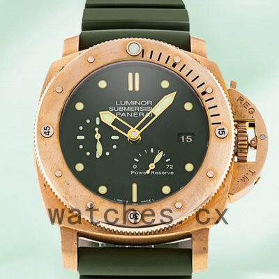 Panerai Luminor Submersible PAM00507 47mm Men’s Automatic Green Dial Replica Watches