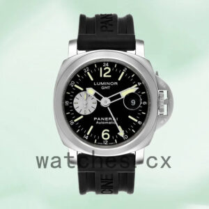 Panerai Luminor GMT Men’s 44mm PAM00088 Silver-tone Replica Watches