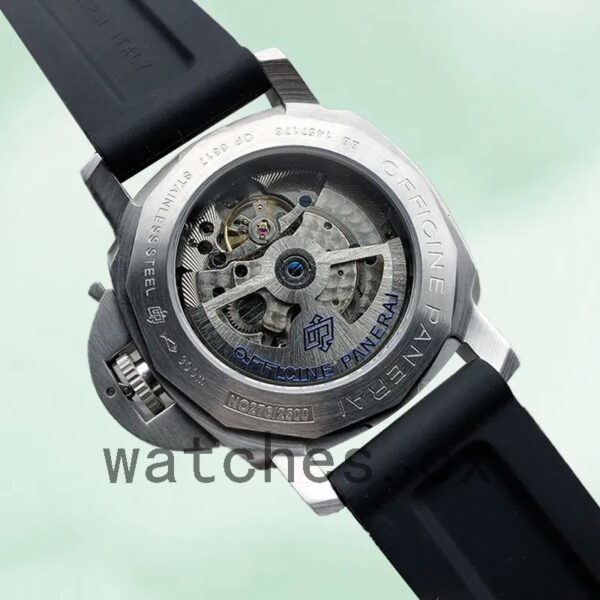 Panerai Luminor GMT Men’s 44mm PAM00088 Silver-tone Replica Watches - Image 3