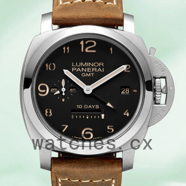Panerai Luminor GMT 44mm Men’s PAM00404 Leather Strap Automatic Replica Watches