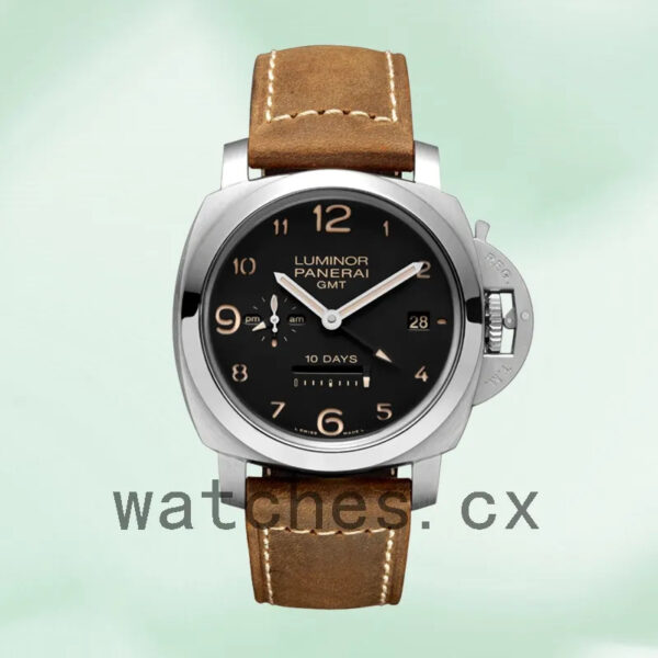 Panerai Luminor GMT 44mm Men’s PAM00404 Leather Strap Automatic Replica Watches
