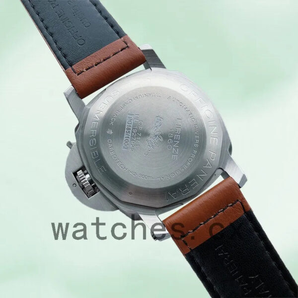 Panerai Luminor Marina PAM00415-001 44mm Men’s Black Dial Silver-tone Replica Watches - Image 4