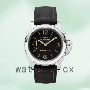 Panerai Luminor Marina 44mm Men’s PAM00422-001 Leather Strap Black Dial Replica Watches