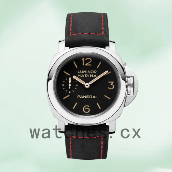 Panerai Luminor Marina 44mm Men’s PAM00422-001 Leather Strap Black Dial Replica Watches