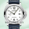 Panerai Luminor Marina PAM00499-001 44mm Men’s Leather Strap White Dial Replica Watches