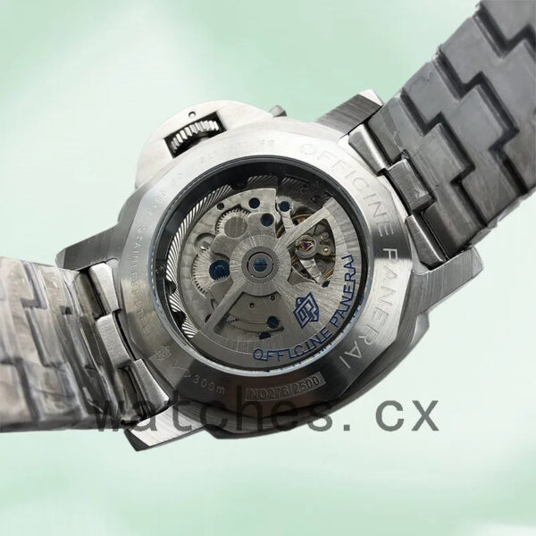 Panerai Luminor GMT 44mm PAM00537-001 Men’s Silver-tone Replica Watches - Image 3