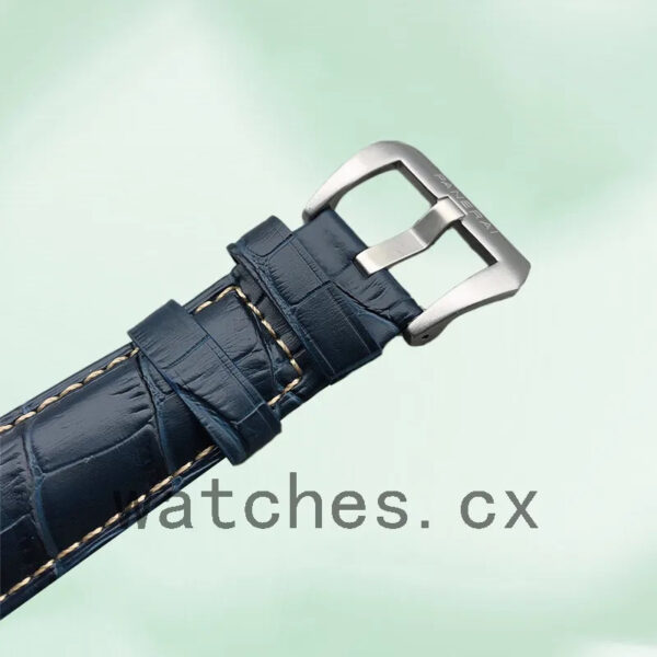 Panerai Luminor GMT 44mm PAM01033 Men’s Blue Dial Leather Strap Replica Watches - Image 4