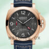 Panerai Luminor Men’s 44mm PAM01036-001 Rose Gold-tone Leather Strap Replica Watches