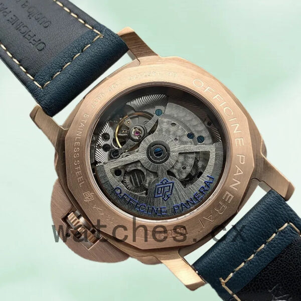 Panerai Luminor Men’s 44mm PAM01036-001 Rose Gold-tone Leather Strap Replica Watches