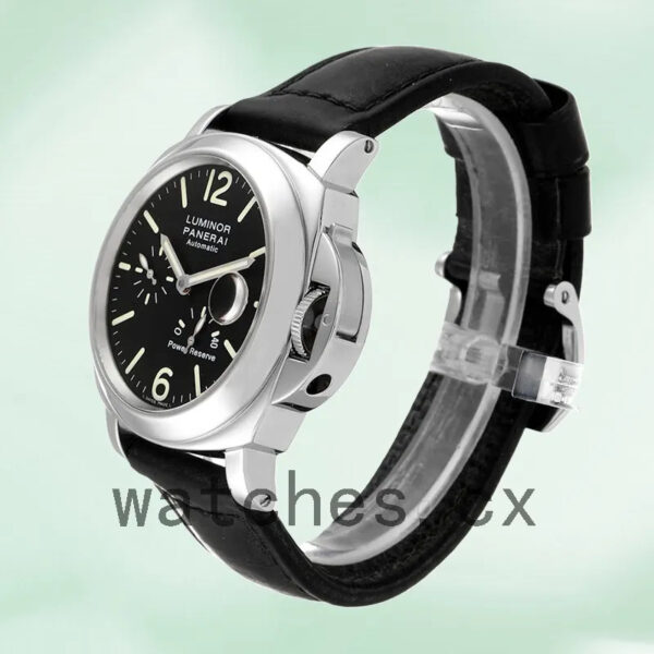 Panerai Luminor Power Reserve PAM00090 44mm Men’s Black Dial Silver-tone Replica Watches