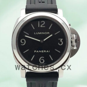 Panerai Luminor Base PAM00112 Men’s 44mm Silver-tone Black Dial Replica Watches