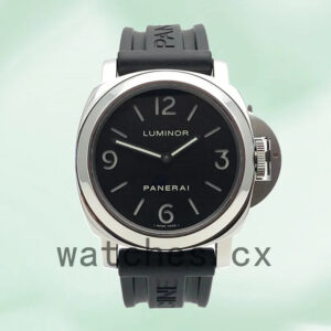 Panerai Luminor Base PAM00112 Men’s 44mm Silver-tone Black Dial Replica Watches