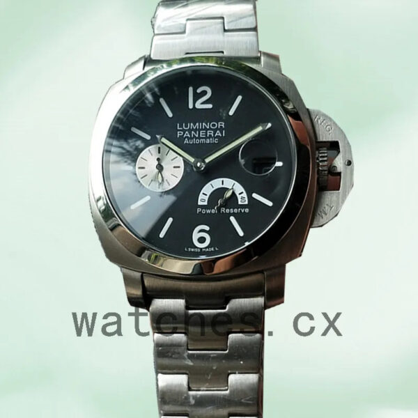 Panerai Luminor Power Reserve Men’s 44mm PAM00171 Bracelet Black-tone Replica Watches - Image 5