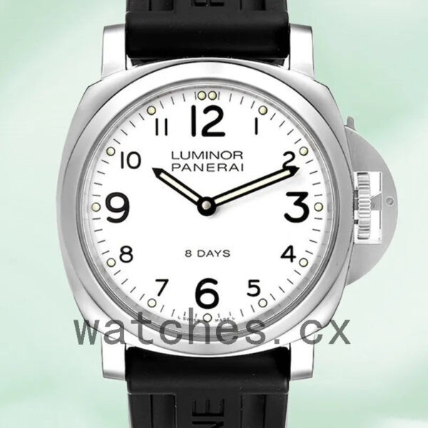 Panerai Luminor Base Men’s PAM00561 44mm Rubber Band Silver-tone Replica Watches