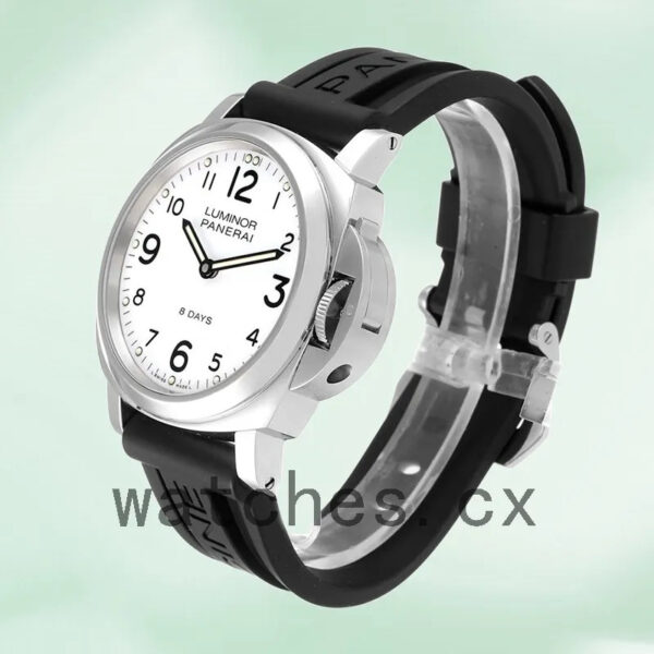 Panerai Luminor Base Men’s PAM00561 44mm Rubber Band Silver-tone Replica Watches
