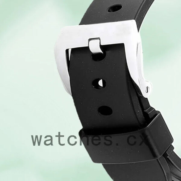 Panerai Luminor Base Men’s PAM00561 44mm Rubber Band Silver-tone Replica Watches - Image 4