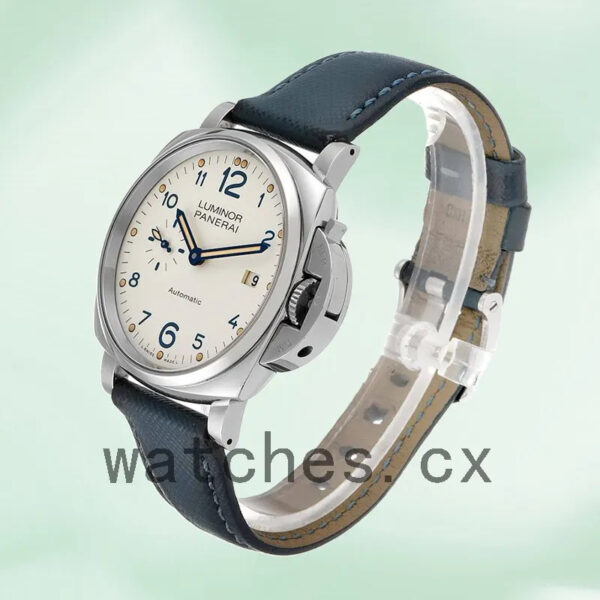 Panerai Luminor Due 44mm PAM00906 Men White Dial Silver-tone Replica Watches