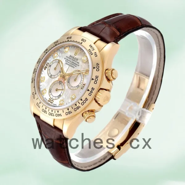 Rolex Daytona 116518 40mm Men’s Leather Strap Replica Watches - Image 3