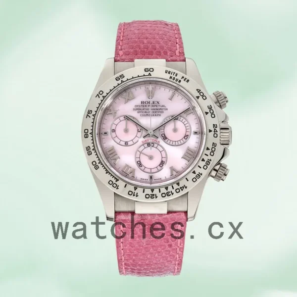 Rolex Daytona 40mm Men’s 116519 Automatic Leather Strap Replica Watches - Image 2