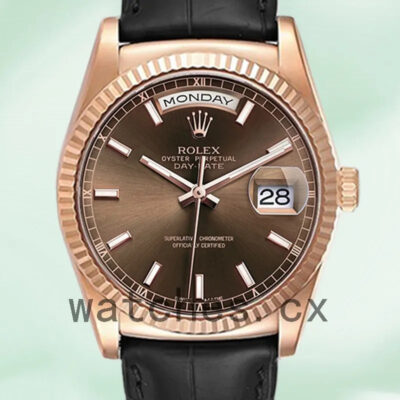 Rolex Day-Date Men’s 36mm 118135-0086 Rose Gold-tone Replica Watches
