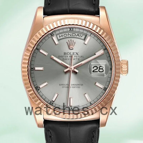 Rolex Day-Date Men’s 118135 36mm Automatic Grey Dial Replica Watches