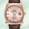 Rolex Day-Date 118135-0101 36mm Men’s Leather Strap Replica Watches