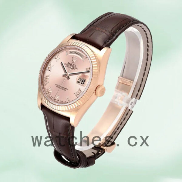 Rolex Day-Date Men’s 36mm 118135 Automatic Rose Gold Dial Replica Watches