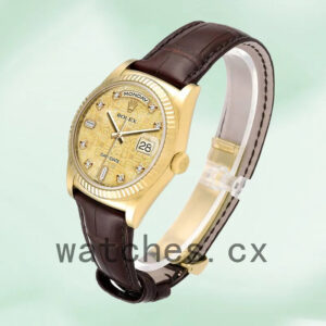 Rolex Day-Date Men’s 36mm m118138-0087 Champagne Jubilee Dial Replica Watches