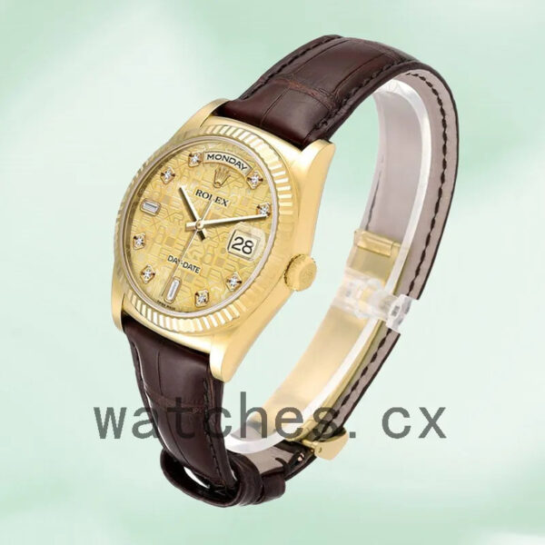 Rolex Day-Date Men’s 36mm m118138-0087 Champagne Jubilee Dial Replica Watches