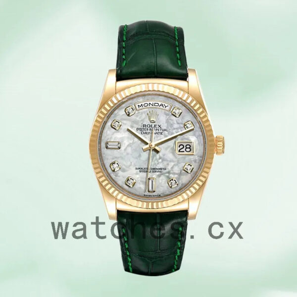Rolex Day-Date Men’s 36mm m118138-0143 Mother of Pearl Dial Gold-tone Replica Watches