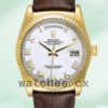 Rolex Day-Date m118138-0117 Men’s 36mm Gold-tone White Dial Replica Watches