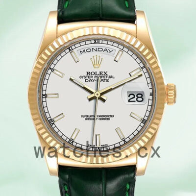 Rolex Day-Date m118138-0123 Men’s 36mm Gold-tone Automatic Replica Watches