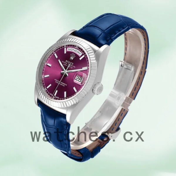 Rolex Day-Date m118139-0060 Men’s 36mm Leather Strap Replica Watches