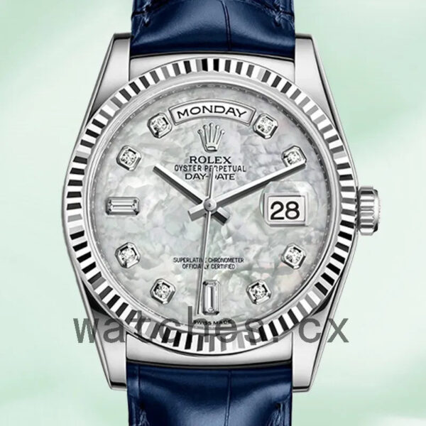 Rolex Day-Date 36mm Men’s m118139-0090 Silver-tone Replica Watches