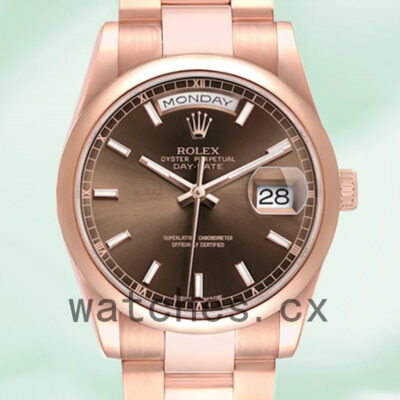 Rolex Day-Date 118205 36mm Men’s President Bracelet/Oyster Bracelet Replica Watches