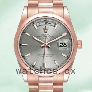 Rolex Day-Date 118205 36mm Men’s Grey Dial Replica Watches