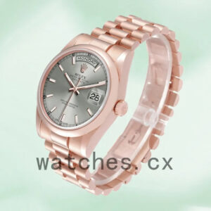 Rolex Day-Date 118205 36mm Men’s Grey Dial Replica Watches
