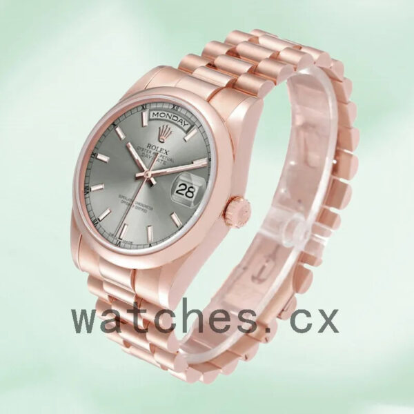 Rolex Day-Date 118205 36mm Men’s Grey Dial Replica Watches