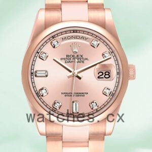 Rolex Day-Date 118205 Men’s 36mm Rose Gold-tone Replica Watches