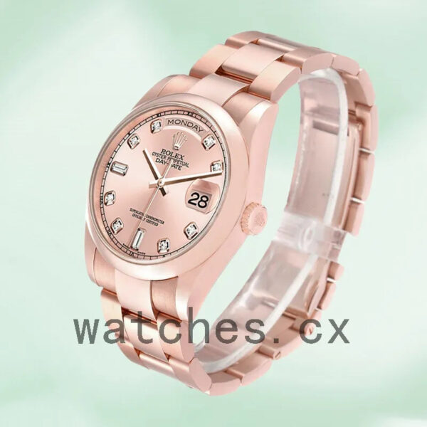 Rolex Day-Date 118205 Men’s 36mm Rose Gold-tone Replica Watches